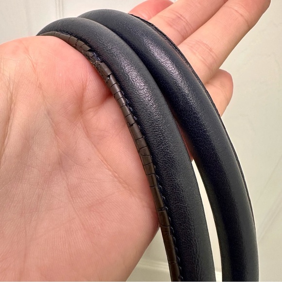 Coach Ashley Dotted Op Art Tote Blue with Navy Leather Trim - Picture 10 of 13